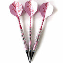 Soft Tip Darts 17g Brass Barrels Red Shafts Pink Flights Girl lady Darts Be Z4M9