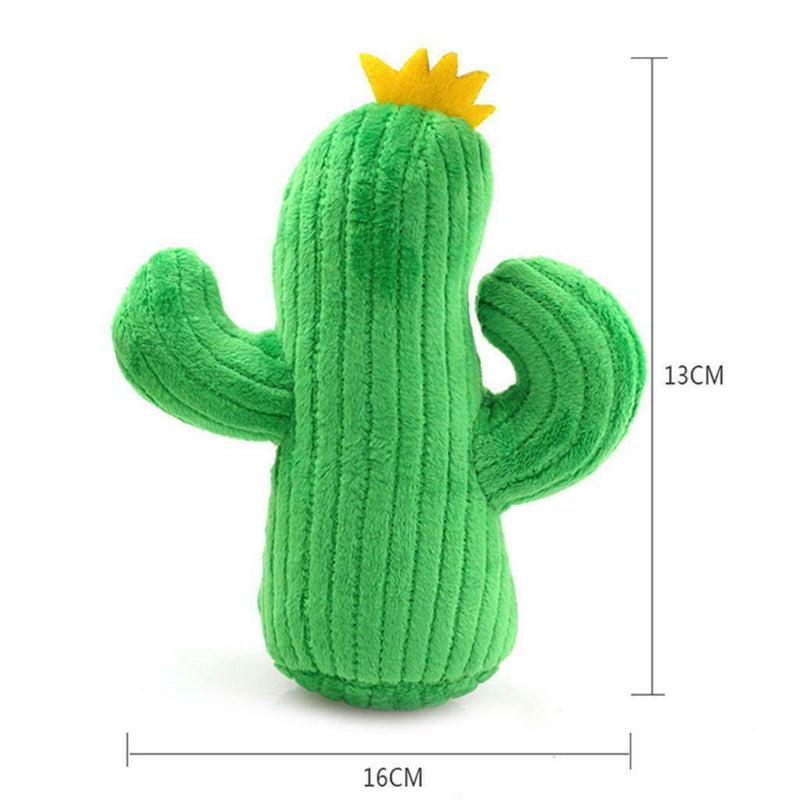 Cactus Shaped Pet Toys for Dog Cat, Squeaky Dog Training Interactive Puppy Play