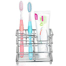 Stainless Steel Bathroom Toothbrush Holder Toothpaste Holder Stand Vertical