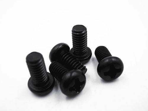 M3  Phillips Cross pan head black Machine screws Assortment Kit 500 pcs