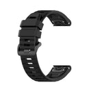 Replacement Silicone Strap for Garmin Fenix 6 6 Pro 5 5 Plus 22mm (Black) A