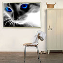 Full Drill Blue Eyed Cat 5D Diamond DIY Painting Craft Kit Home Decor