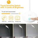 Led Desk Lamp With Wireless Charger, Eye-Caring Table Lamps, 3 Brightness L