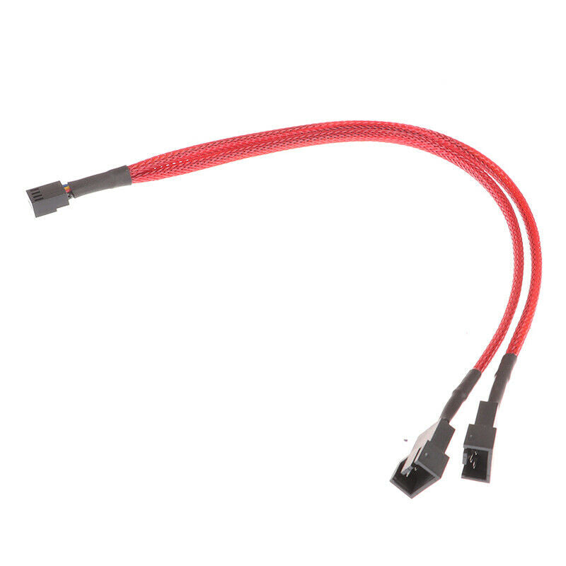 Motherboard Cooler Fan Line Extension Splitter 4Pin 3Pin Fan Cable  Adapter W Kw