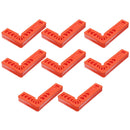 Pack of 8 Plastic 4'' Angle Ruler 90 degree Positioning Metric Marking Gauge For