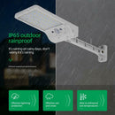 50LED Solar PIR Motion Sensor Street Path Light with Remote Control (White)