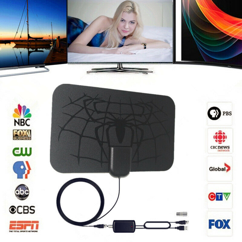 Amplifier Antenna TV Digital HD 960 Miles 1080P Indoor Antenna Signal Booster