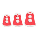 Christmas Cloak&Scarf Costume Set With Bells Pet Clothes Apparel L