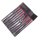 10pcs Diamond Needle File Set Sharpening 3X140mm for Glass Ceramic Carbi QGC