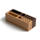 Wooden Black Walnut Card Holder Cell Phone Business Card Storage Box Deskto