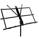 Folding Sheet Music iron Holder Stand with Bag (Color: Black)