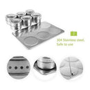 Magnetic Spice Jar with Spice Holder Stainless Steel Spice Jar Spice Storag