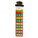 Christmas Non-Woven Fabric Calendar Hanging Countdown Calendar Door Wall Wi U8U7