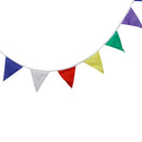 12 Flags Multicolor Flag Cotton Banner Pennant Wedding/Birthday Party Decor