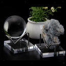 1pc Clear Acrylic Display Stand Crystal Cluster Mineral Specimens Rocks Holder