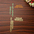 Birthday Text Cutting Dies Stencil DIY Scrapbooking Decor Embossing Card Y9 G1E0
