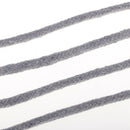 1 Roll Round Cotton Threads Stringing Cords Gray for DIY Crafts Decorative