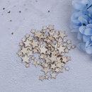 100PCS Wooden Stars For Arts Crafts DIY Decoration Birthday Wedding Displalj