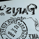 retro paris layering stencils for walls painting scrapbooking stamp album dec^