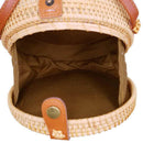 Bohemian Bali Rattan Bags For Women Small Circle Beach Handbags Summer Vint