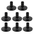 8pcs Long Cymbal Sleeves with Flange Base for Drum Set Percussion Instrument