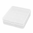 Clear Battery Case for 4 x 18650 Batteries Protective Travel Box Storage Holder