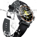 Smart Watch for Android Mens Heart Rate Blood Pressure Monitor Black+Grey