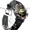 Smart Watch for Android Mens Heart Rate Blood Pressure Monitor Black+Grey