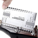 Steel String Action Gauge Ruler Guide Setup Measuring Luthier for Guitar BassMO