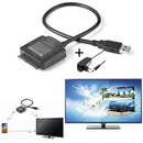 Usb3.0 To Sata 2.5"/3.5" Ssd/Hdd Hard Drive Data Cable Adapter + Power Supply OZ