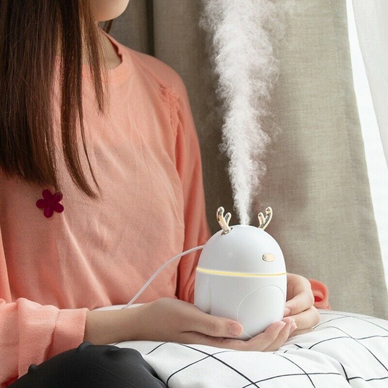Lovely Deer Air Humidifier USB Ultrasonic Cool Mist Maker Fogger LED Light ME2V2