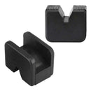 4Pcs Floor Jack Mat Adapter for Jack Stand Rubber Slotted Frame Welds Protector