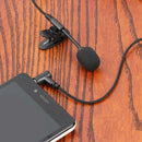 3.5mm Mini Studio Speech Microphone Adjustable Lapel Mic for PC Notebook