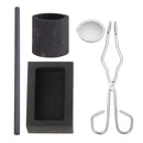5x Torch Melting Kit Metal Torch Casting Kit, High Purity Graphite Modern