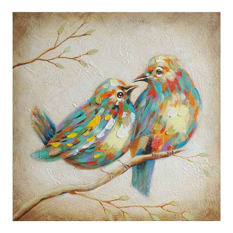 5D DIY Full Drill Diamond Painting 2 Birds Cross Stitch Embroidery Ornament