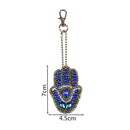 5PCS DIY Point Drill Keychain Pendant Metal Shapes Handmade Backpack Ornament