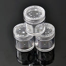 10x Plastic  Clear Empty Nail Art Storage Box Rhinestone Bead Container Great MO