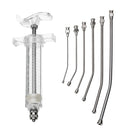 Veterinary Crop Feeding Kit 6Pcs Curved Gavage Tubes & 1Pc Syringe Kit for Birds