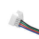 10X 4 PIN RGB LED STRIP LIGHT TO CONTROLLER CONNECTORS WIRE CABLE 10MM 5050   LJ