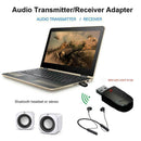 USB Bluetooth 5.0 Receiver Adapter 3.5mm AUX Stereo Speaker For TV PC Headp Y5I0