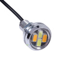 2Pcs White Amber 5W 5630 4SMD Car 4 LED DRL Eagle Eye Lights Turning Signal Lamp