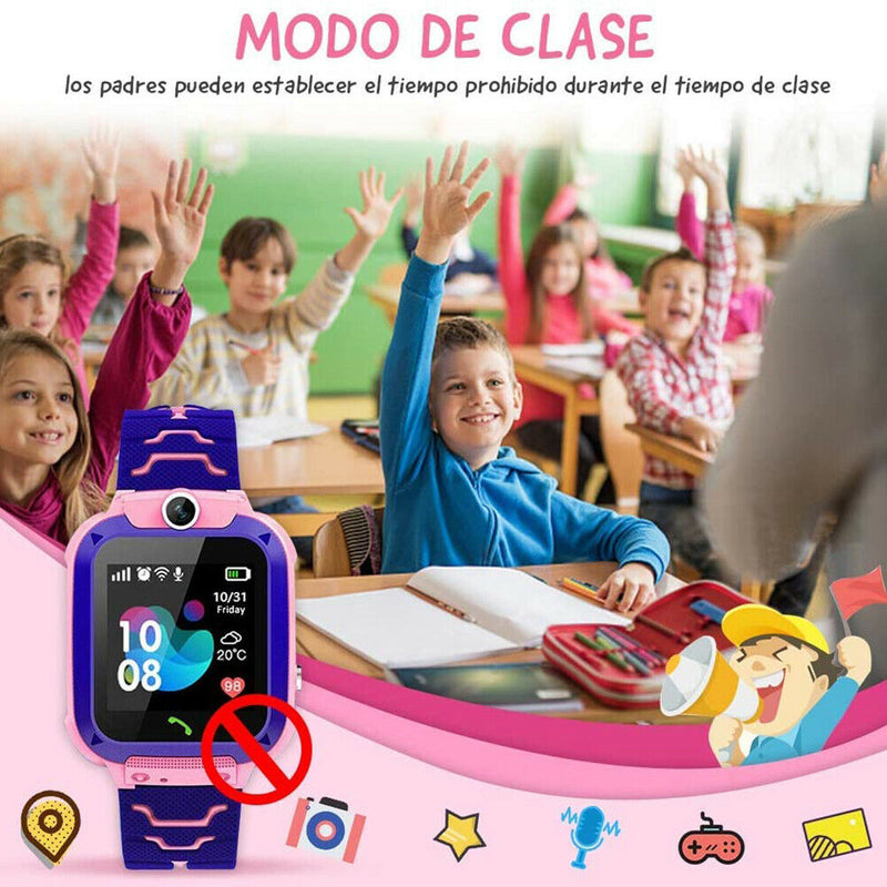 A28 Waterproof Smart Watch Kids Touch Screen Location Tracker Phone Watch
