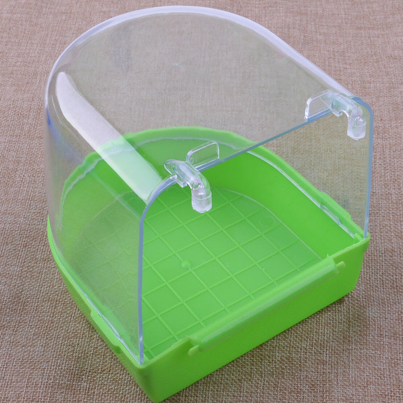 Parakeet Hanging Bathtube Clean Parrot Water Cage Bowl Bird Bath Accessory