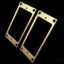 2 Pcs Metal Flat  Pickup Mounting Ring Set For Electric Guitar Spare Part - 2mm