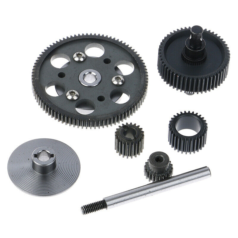 Hardened Steel Transmission Gears With Motor Gear for 1/10 RC Crawler CarB Tw
