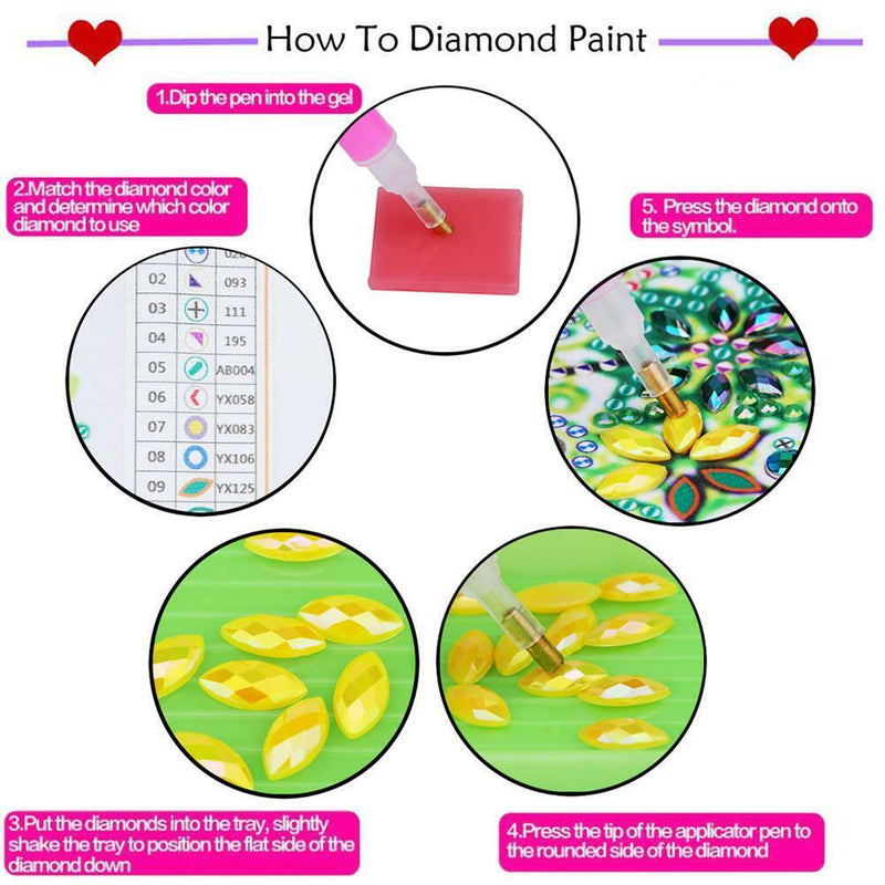 5D DIY Special Shaped Diamond Painting Chicken Cross Stitch Kits (D1079)