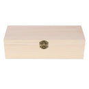 Plain Wooden Jewelry Box Tea Storage Box Accessory Holder Organizer Holder