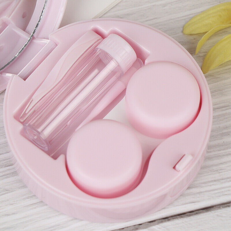 Mini Travel Contact Lens Case Box Container Holder Eye Care Kit Set With MirrSE