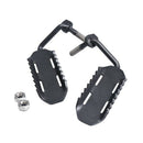 2 Pcs Black Steel Car Exterior Side Door Foot Pegs Rest Pedals Plate Car Ac