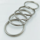 10x/SET Portable Stainless Split Rings Key Rings Size 25mm DIY Keychain Rings